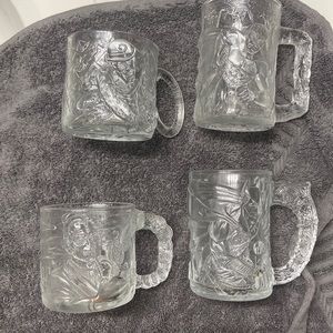Complete set of Batman forever cups 1995